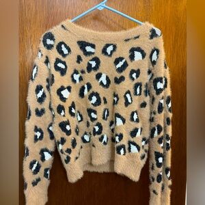 Express leopard sweater